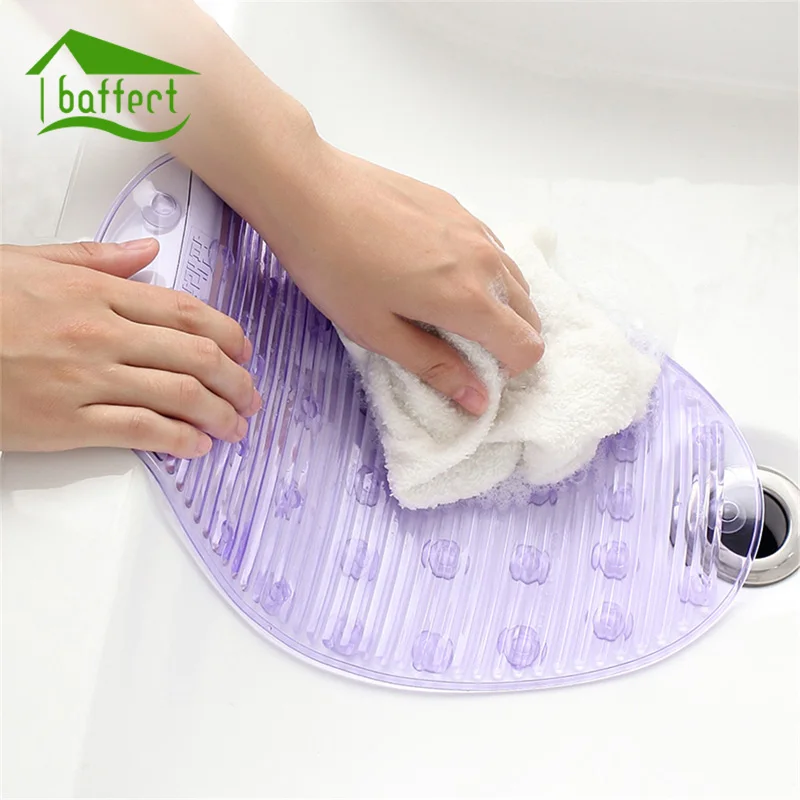 

Home Candy Colorful Silicone Oval Shaped Mini Washboard Bathroom Soft Plastic Washing Board Wall Suction Scrubber Washing Tool