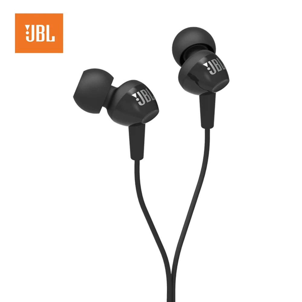 

JBL C100SI 3.5mm Wired In-ear earphones Stereo Music Headset Dynamic Earphone One Button Remote Hands-free with Microphone Black