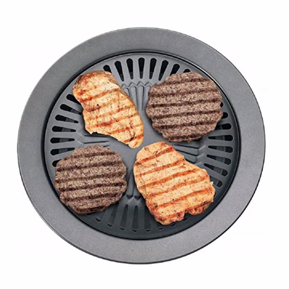Европейский барбекю инструмент для приготовления дома, без дыма антипригарная сковорода-гриль для барбекю выпечка листы кухонная утварь