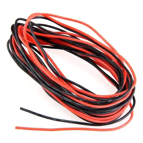 

DHDL-2x 3M 26 Gauge AWG Silicone Rubber Wire Cable Red Black Flexible