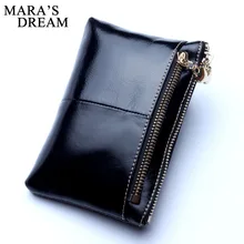 Mara's Dream женский кошелек, Женский кошелек из натуральной кожи, кошелек для монет, маленький держатель для карт, на молнии, зажим для денег, кошелек