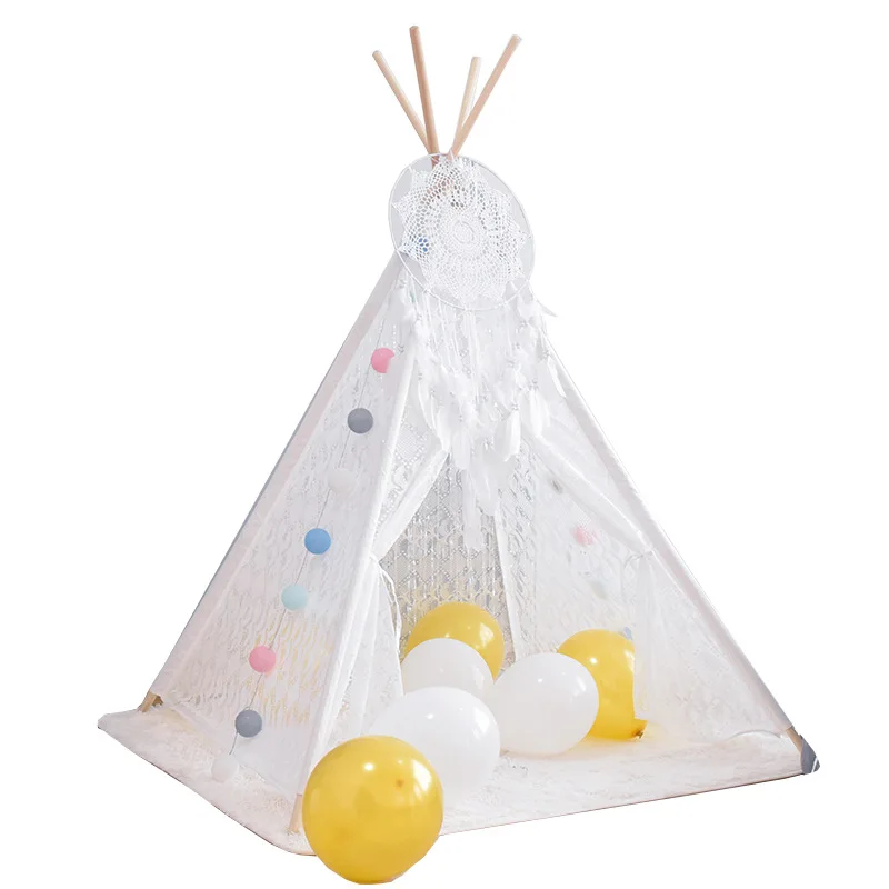 

Children's Tent Ins Children's Room Decoration Lace Princess Room Toy House Indoor Baby Reading Corner Decoration Shooting