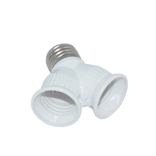 Лампа держатель Foxanon огнеупорный материал E27 2 адаптер на светильник|e27 led bulb 9w|e27