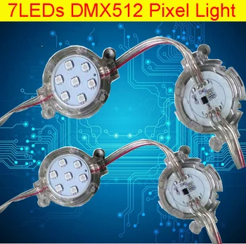 

DMX512 RGB LED Pixel Light 50mm Diameter led Digital pixel screen modules SMD 5050 RGB Waterproof addressable led Point Light