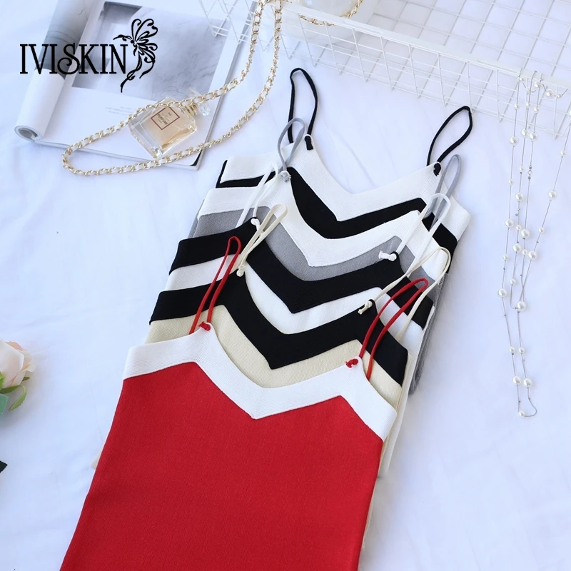 

Top Women Camis Knitted Crop Top Women Camisole 2018 Summer Style Sexy Sleeveless Vest Slim Tank tops