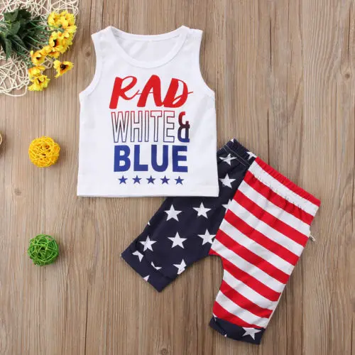Letter Casual Newborn Infant Baby Sets Boy Girl Kids Two Piece Romper Cotton Clothes Outfits Cute Fashion