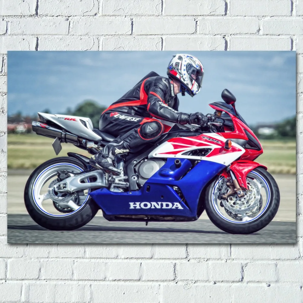 Мотоцикл Hondas cbr 1000 rr гоночный велосипед автомобиль плакаты настенное искусство
