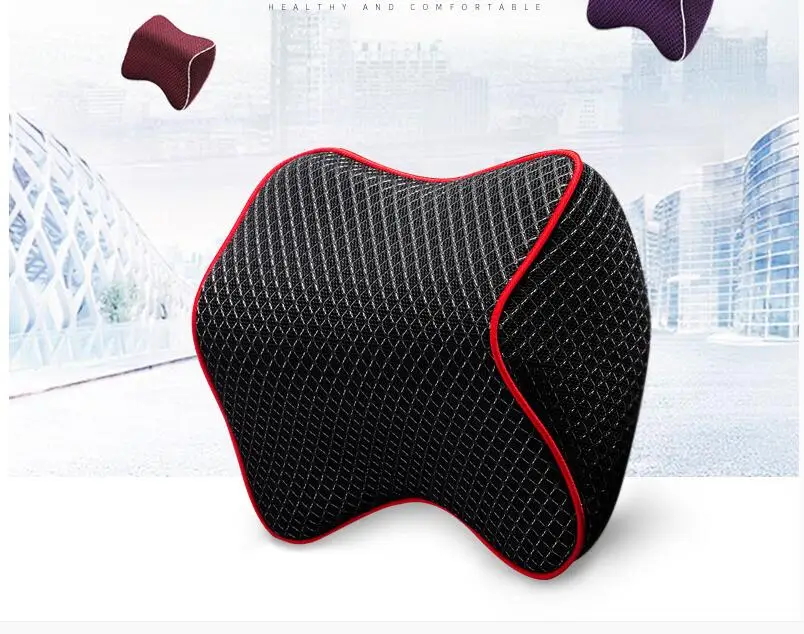 

Space Cotton Memory Car Seat Cushion Car Headrest 24*28mm Auto Supplies Neck Auto Safety Neck Headrest autombiles free shipping