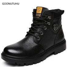 2019 new winter fashion men's boots genuine leather cow army shoes man ankle snow boot work shoe tactical military boots for men цена 2019 new winter fashion men's boots genuine leather cow army shoes man ankle snow boot work shoe tactical military boots for men цены онлайн