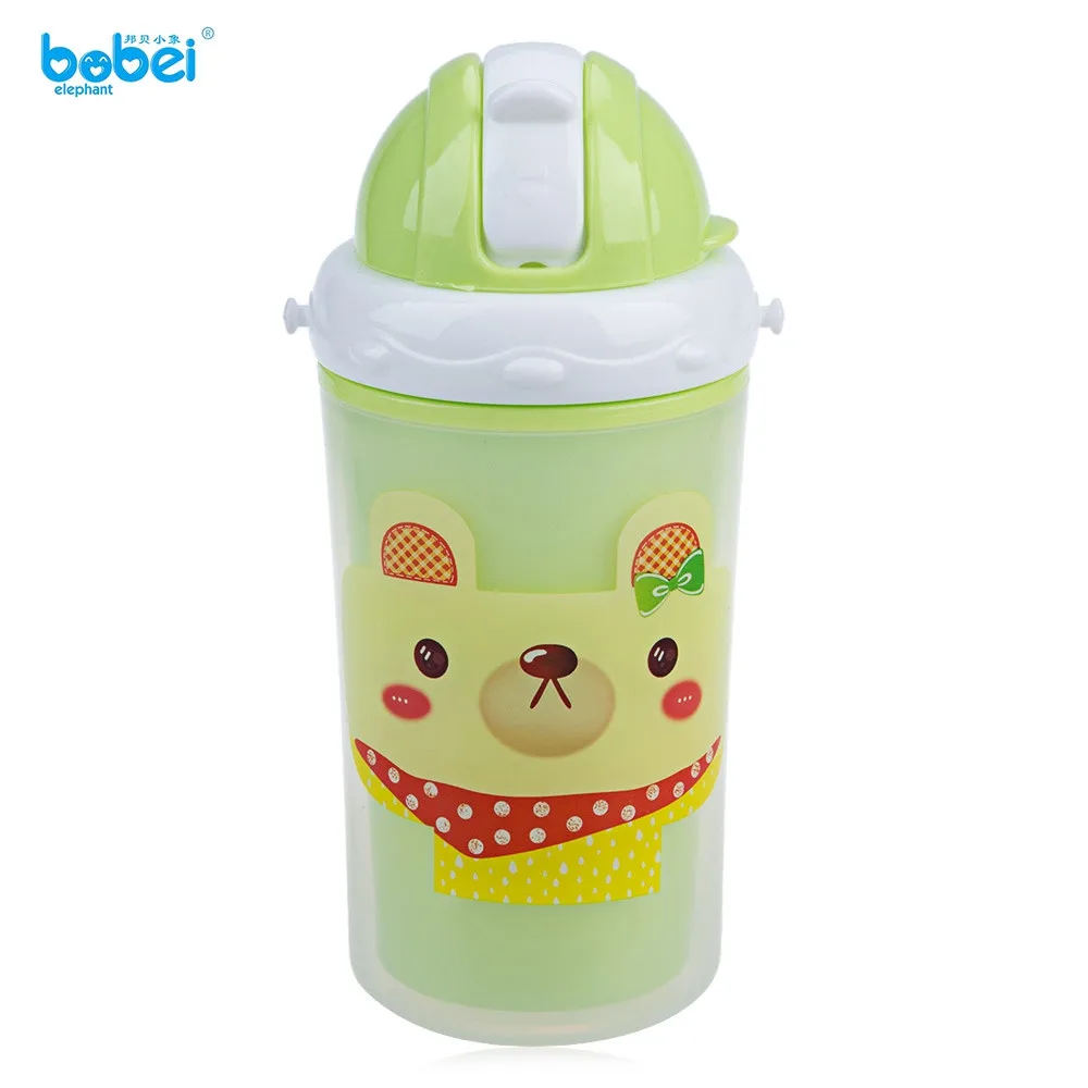 Bobei Cute Kids Double Layer Heat Insulation Water Bottle Cartoon Cup School Water Bottles Kettle Shaker water milk bottles0