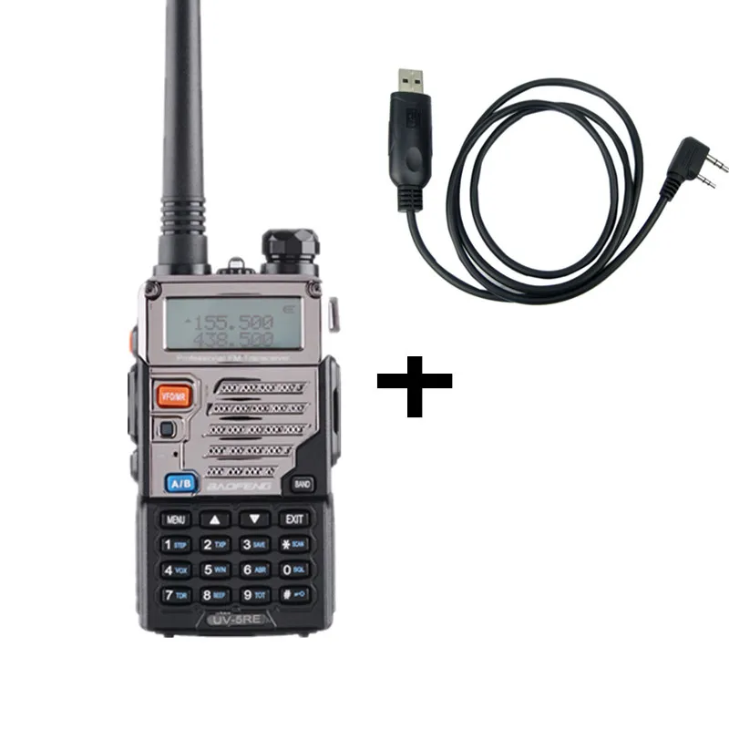 Baofeng UV-5RE портативная рация 10 км VHF UHF 136-174 МГц и 400-520 МГц Двухдиапазонная двухсторонняя радио UV-5R серия портативный радиоприемопередатчик - Цвет: Цвет: желтый