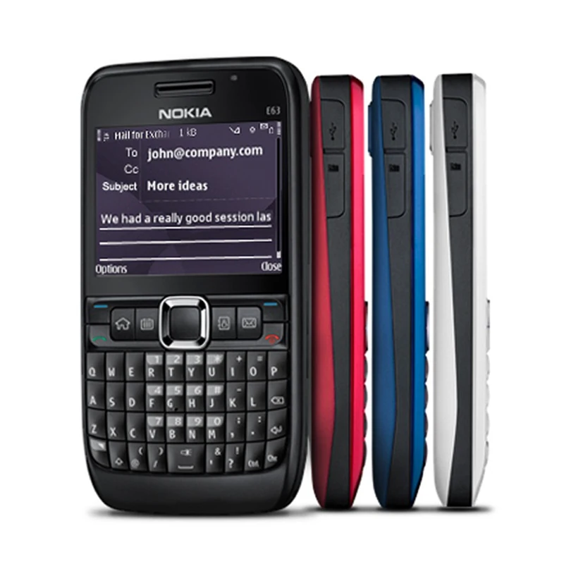 100% Оригинальный разблокированный мобильный телефон NOKIA E63 3G с клавиатурой QWERTY Wi Fi