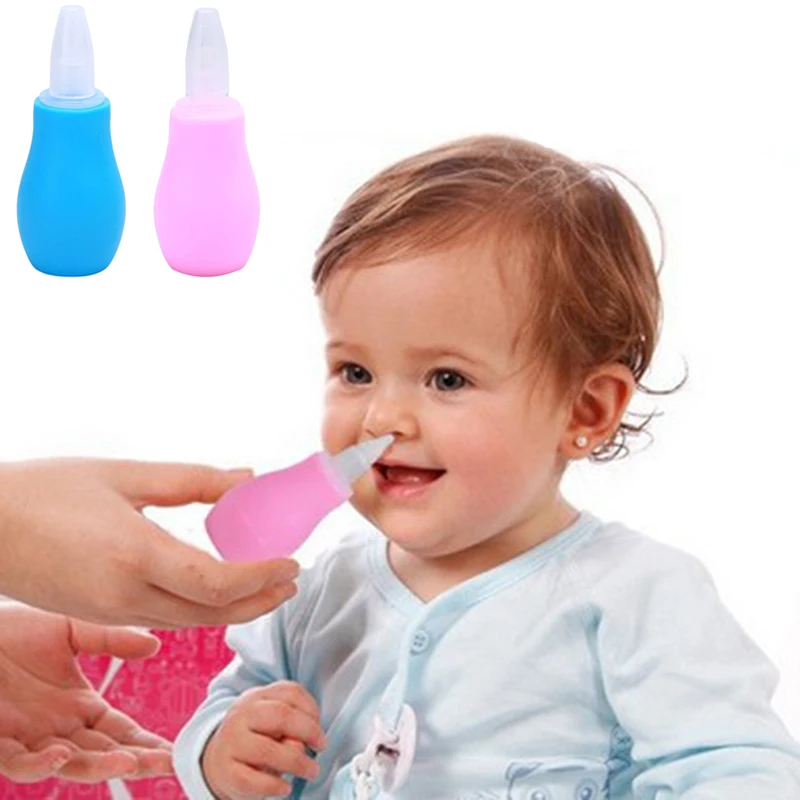 Силиконовый аспиратор для носа для новорожденных и детей ясельного возраста, очиститель носа для младенцев, Вакуумная присоска с мягким наконечником, товары для ухода за ребенком