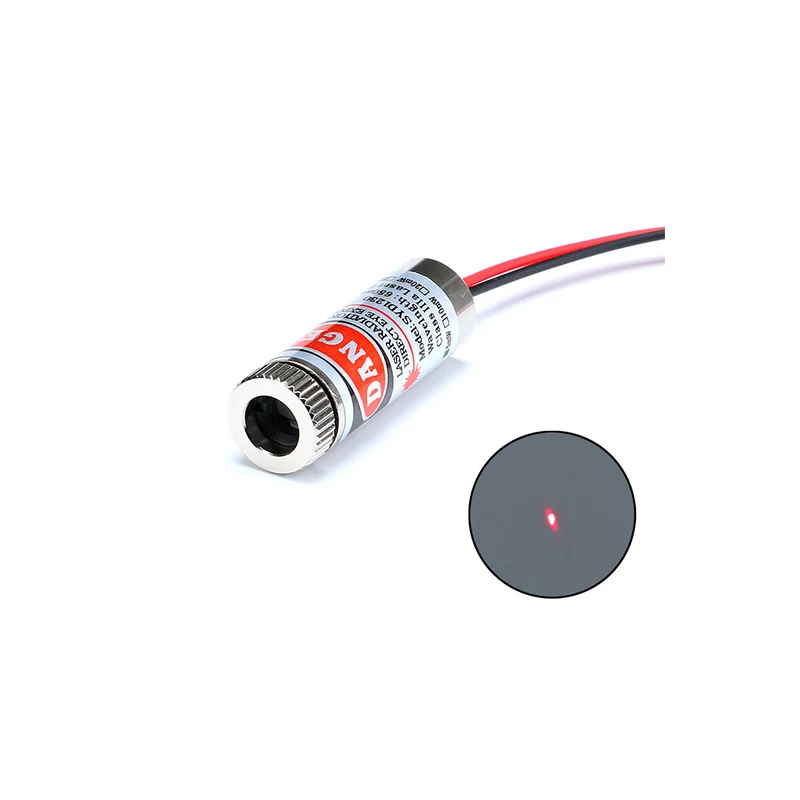 Laser Module 650nm 5mW Red Point / Line / Cross Laser Module Head Glass Lens Focusable Focus Adjustable Laser Diode Head Industrial Class