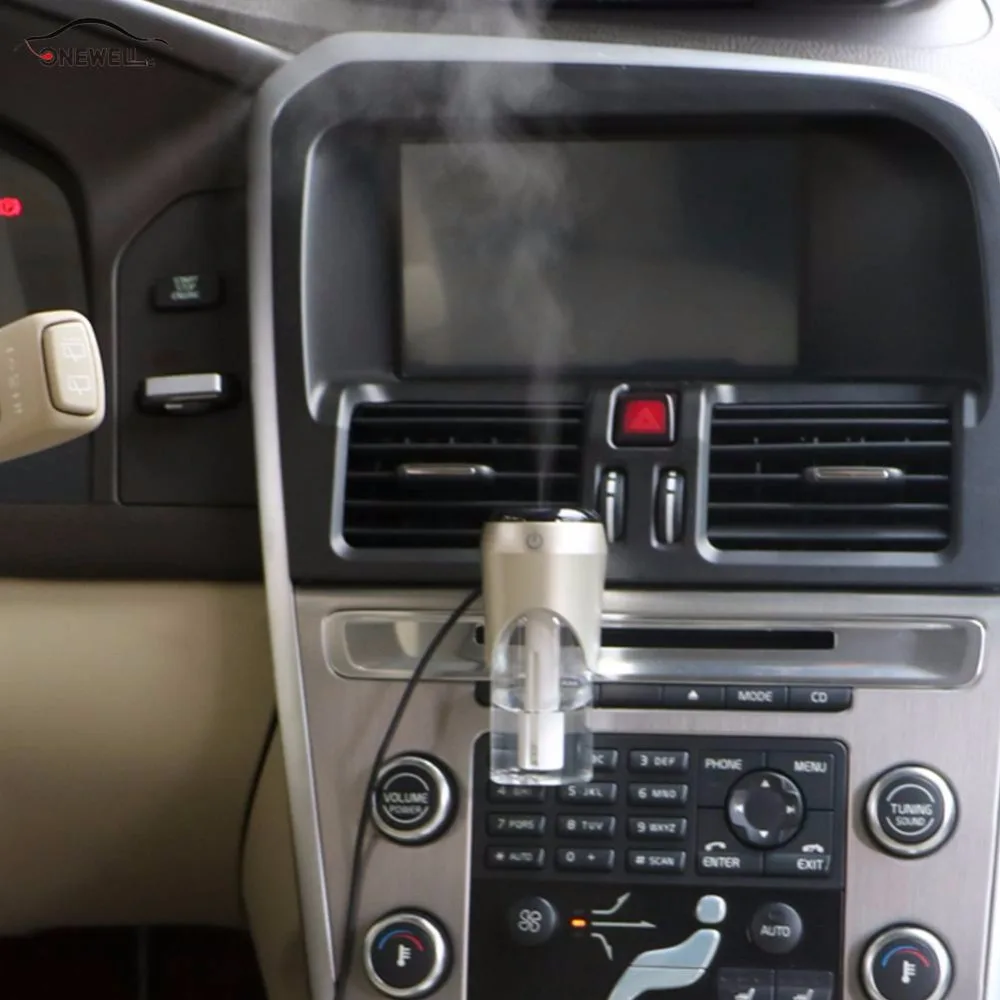 

5V/3.1A Portable Anti Dry Cleaner Car Freshener Mini Air Humidifier 50mL Essential Oil Mist Purifier