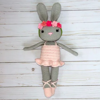 

armigurumi crochet rattle toys fashion bunny model number koi016