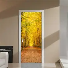 3D стикер художественный Декор виниловая Съемная Фреска плакат сцена окна двери леверт Прямая поставка 2jul17