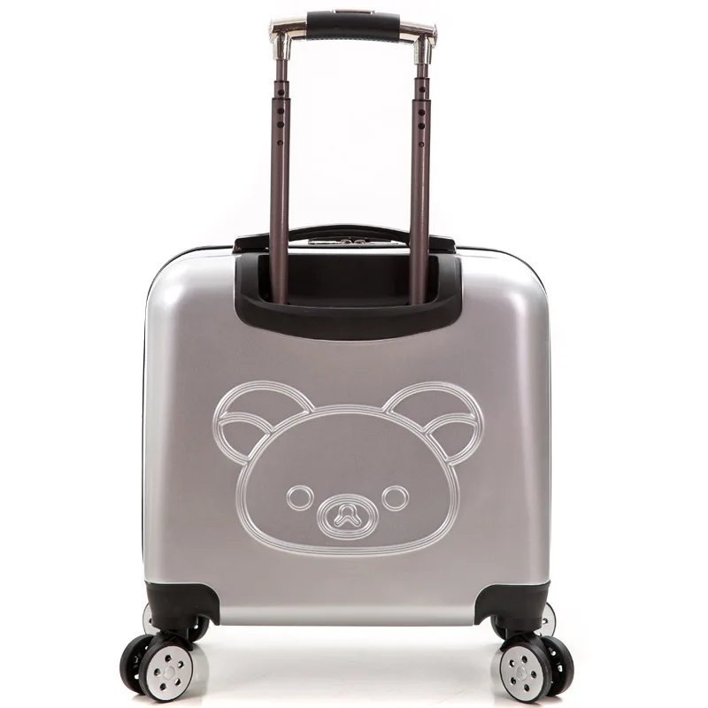 ABS 18/20 дюймов прокатки Чемодан 3D милый чемодан для путешествий чемодан с колесиками пользовательский лазер гравировка Чемодан Спиннер