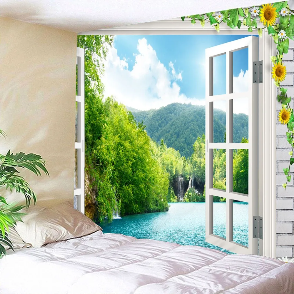 Blesiya 3D Tapestry Wall Hanging Tapestries Curtain Cover Bedspread Blanket 