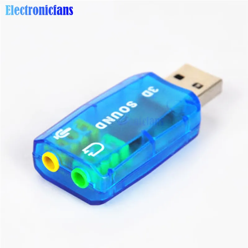 Чипсет CM108 USB 2 0 в 3D Аудио Звуковая карта адаптер Виртуальный 5 1 CH дорожка|track track|track