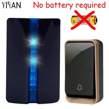 YIFAN New Wireless Doorbell NO battery Waterproof EU Plug led light 150M long range smart Door Bell 1 2 button 1 2 receiver