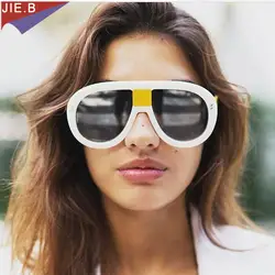 2019 новые модные солнцезащитные очки Для женщин в большой квадратной оправе солнцезащитные очки уникальный бренд дизайн, отражающий Цвет