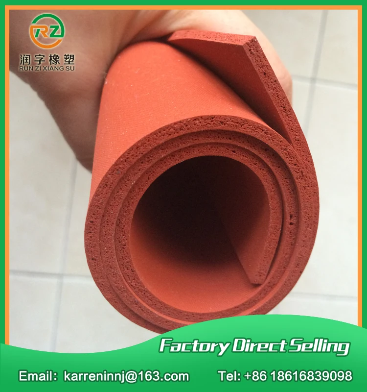 

1000X1000X12mm,Silicone Foam Sheet RED Foam Silicon Sheet