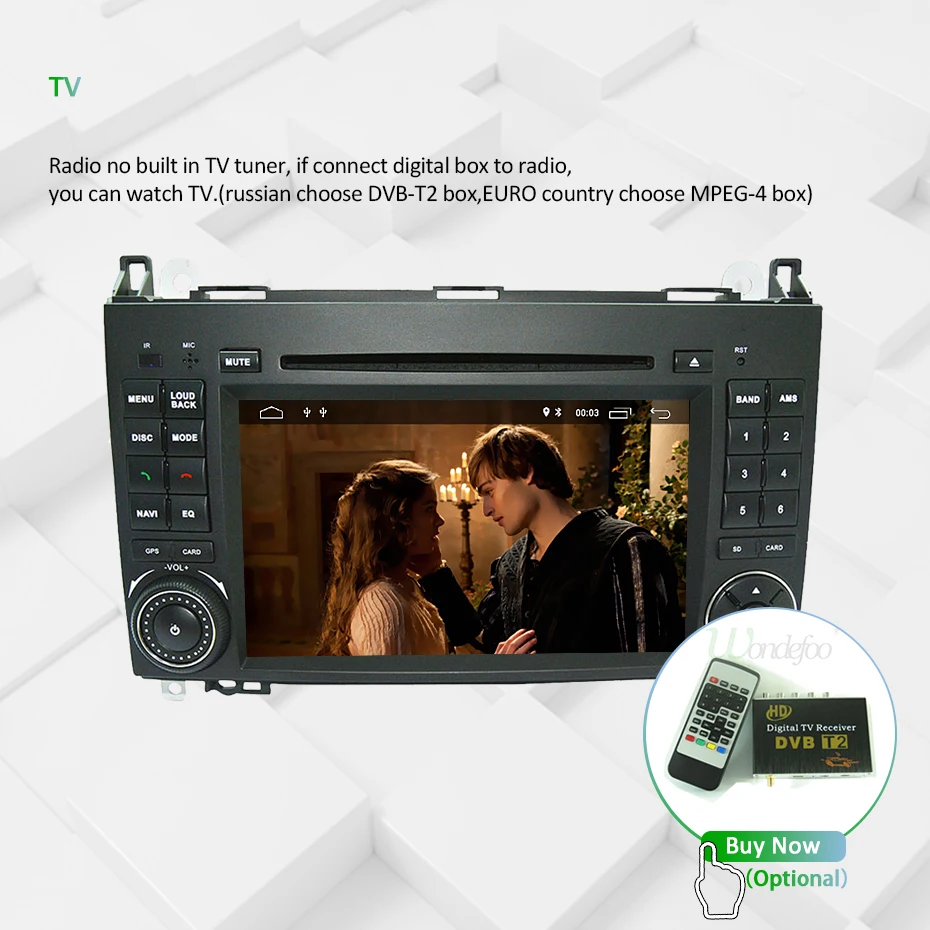 Top DSP Android 9.0 64G IPS 2 din DVD For Benz Sprinter B200 W209 W169 W169 W245 B170 Vito W639 Viano Crafter LT3G A180 A160 W906 31