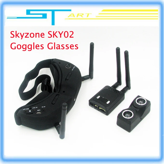 

Skyzone SKY02 Diversity receiver V2 AIO head tracking and camera FPV 32CH 5.8G Built-in 3D/ 2D mode Goggles RC Toy Low shipping