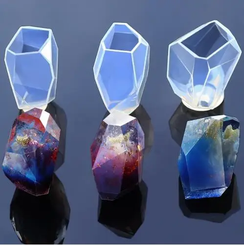 

Transparent Silicone Mold for jewelry big stone charms Decoration Resin Silicone Mould handmade tool DIY epoxy resin molds