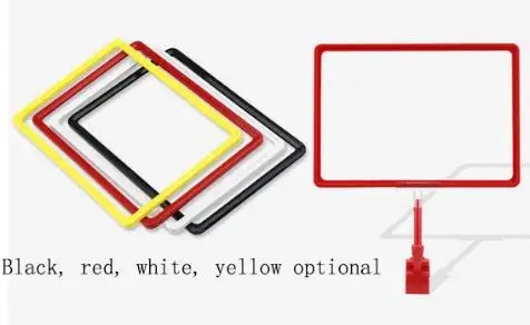 Поп-стойка для рекламных плакатов трубка зажимное приспособление A5 рамка двусторонний держатель для ценника промотирования карта, держатель, фото держатель для фотографий