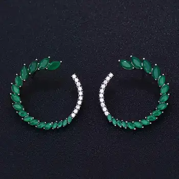 

GODKI New Arrival Fashion Cubic Zirconia Brilliant Elegant Round Shape Stud Earrings for Women Size 2.5cm*2.5cm 2Colors