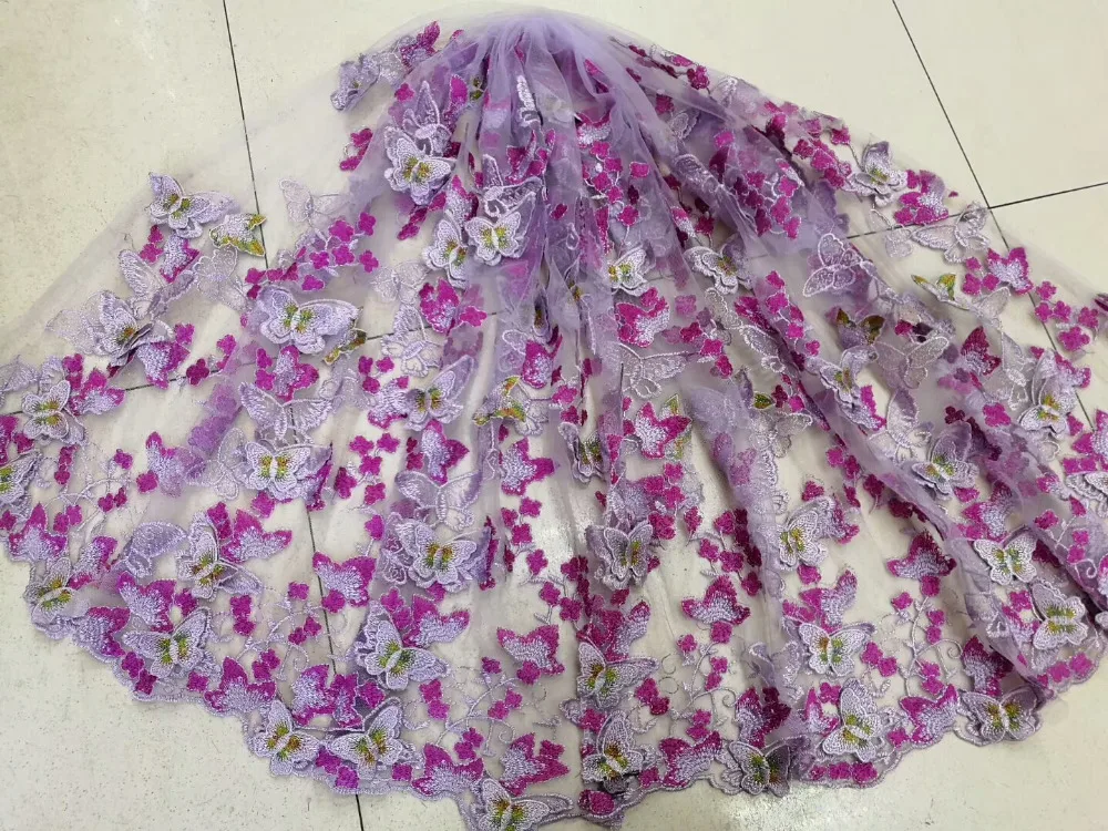 

purple lace, 3d lace High Quality African Guipure Cord Lace Fabric ,Nigeria soluble Water Lace For dress Wedding 5yd/lot