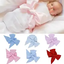 Новая клетчатая полосатая хлопковая декоративная лента с бантом для простыня для новорождённого одеяло