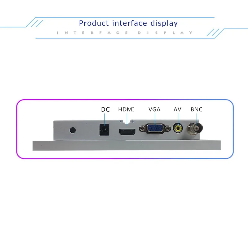 7 дюймов белый BNC ЖК-дисплей монитор медицинского оборудования Промышленное оборудование компьютерный монитор HDMI Мини сенсорный экран