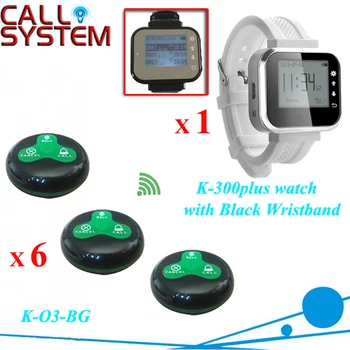 

Wireless communication system Waiter call pager system 1 watch 6 bells