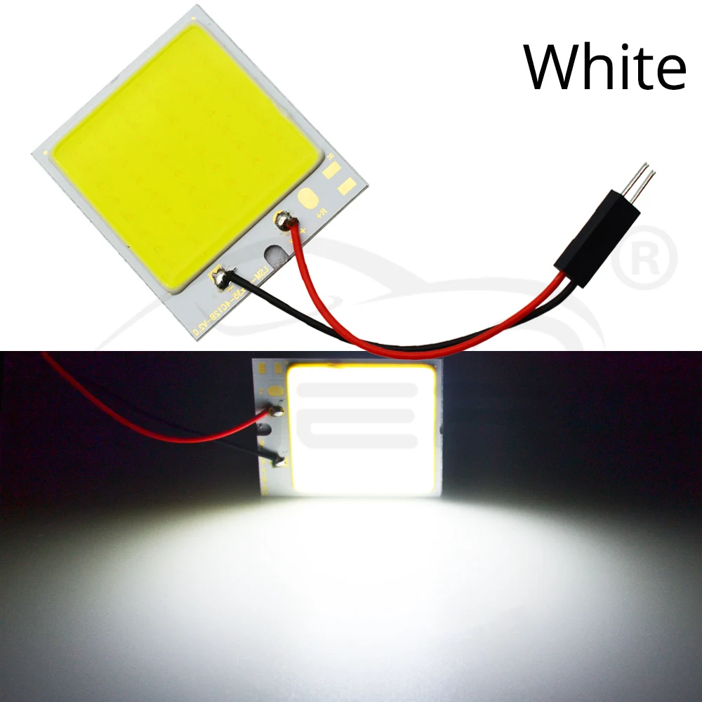 Белый, красный, синий T10 W5w Cob 24SMD 36SMD Автомобильный светодиодный панельный светильник для автомобиля, лампа для чтения в салоне автомобиля, купольная гирлянда BA9S DC 12v