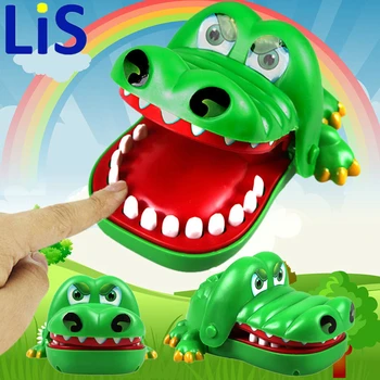 

Lis Large Crocodile Mouth Dentist Bite Finger Game Funny Toy Gift ,Funny Gags Toy Novetly Toys For Kids Gift