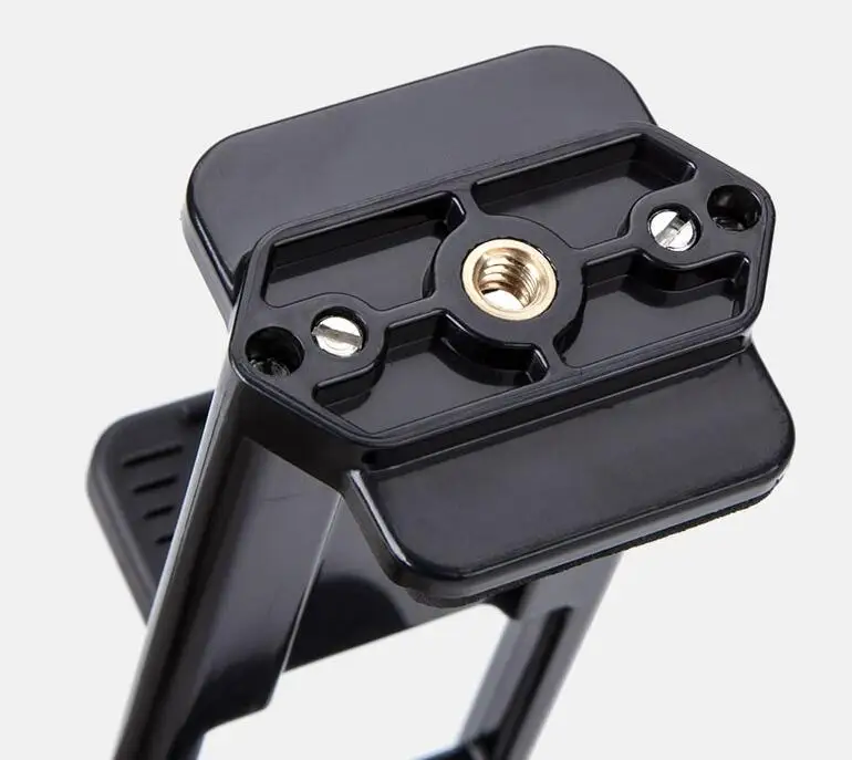  Mobile phone Selfie double Clip Bracket Holder Tripod Monopod Stand Mount Adapter for Ipad Pad phon