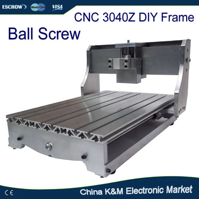 

CNC 3040Z DIY Bed Frame 3040 engraving machine lathe Kit with ball screw driving units optical axis and bearings