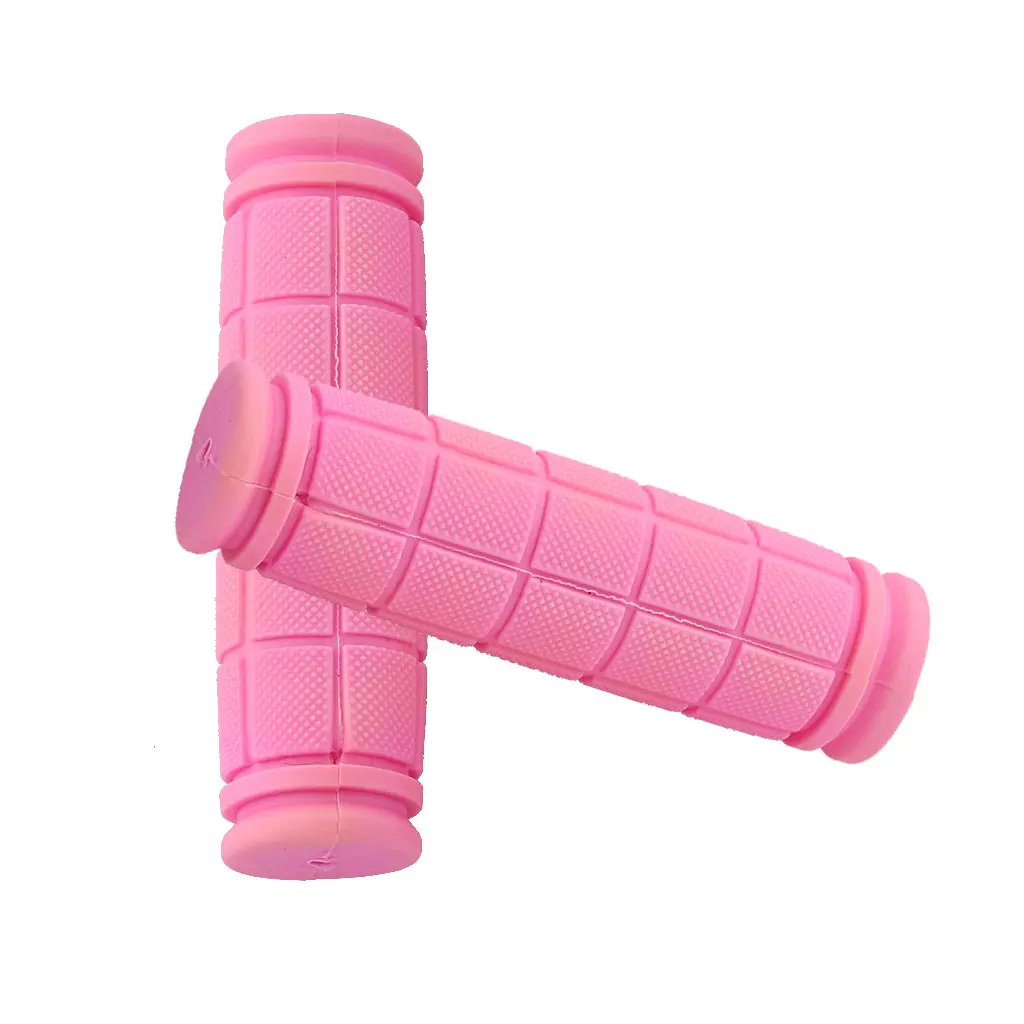 Skid-Proof  Anti-slip Soft Rubber Handlebar Grip Covers for Fixie Bike Bicycle Pink Bicycle Accessories