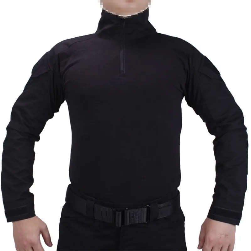 Тактическая БДУ черная боевая униформа рубашка с Броком и налокотниками и наколенниками военная игра косплей Униформа ghilliekostuum