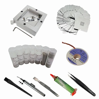 

90mm BGA reballing station with 10pcs Universal Stencil kit solder ball for Laptop Game console