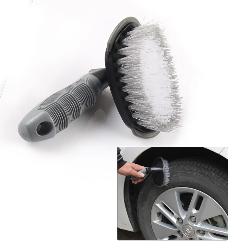 Carclean Detailing Brush Car Tyre Cleaner T-Type Multi-Functional Wheel Hub Washing Tool Auto Accessories | Автомобили и