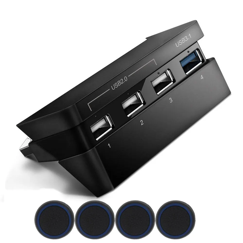 PS4 Slim HUB PS4 Slim High Speed USB HUB Adapter with 1 USB 3.0 Port + 3 USB 2.0 ports for Sony