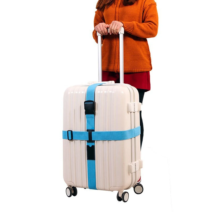 Flyshop 2 Pack Grey/&Orange Luggage Strap Suitcase Belt Travel Accessories