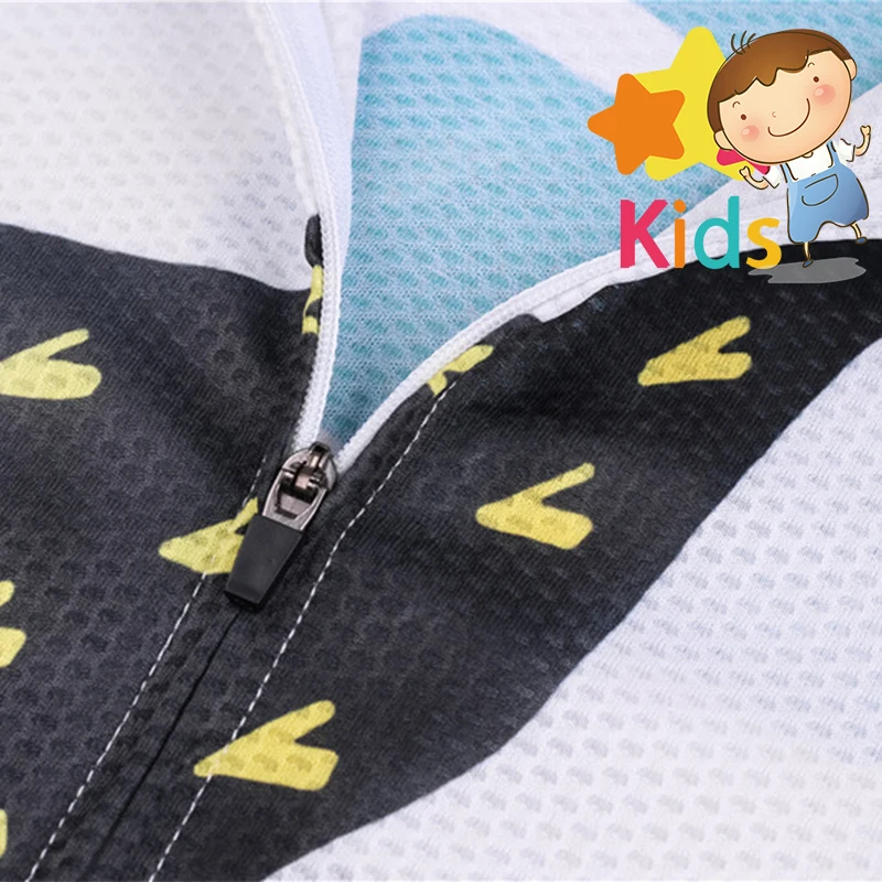 2018 Cotton Design Children's Cycling Jersey Set Quick Dry Breathable Cycling Clothing Set for Kids Ropa Ciclismo Bicycle Wear