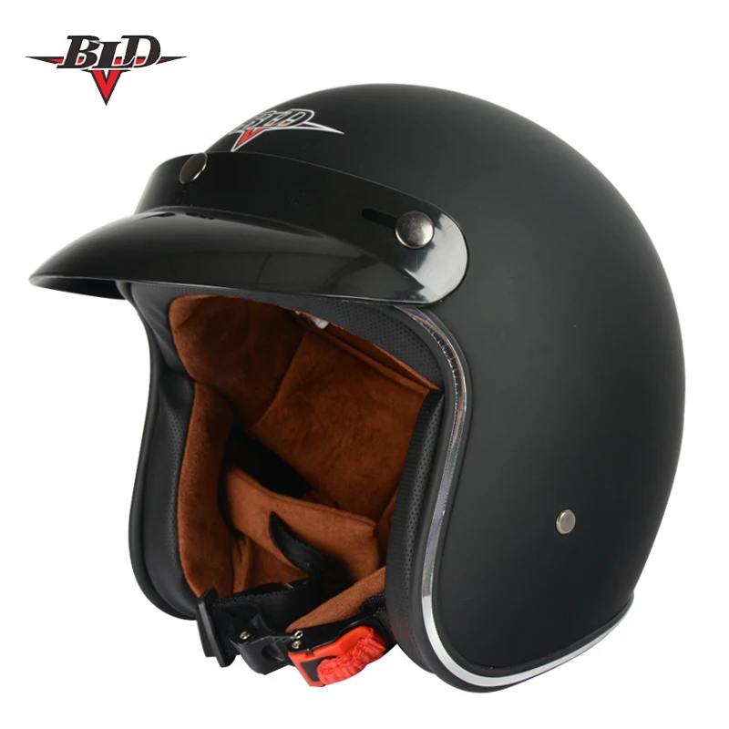 Мотоциклетный шлем BLD Moto rcycle cicleta Cacapete Casco Casque Retro open face Helmet 3/4 moto casco DOT approved|retro
