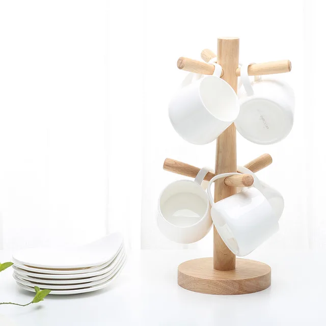 Solid Wooden Branches Tree Cup Stand Mug Coffee Holders Rack Solid Wooden Branches Tree Cup Stand Mug Coffee Holders Rack Creative Jewelry Holder Storage Racks