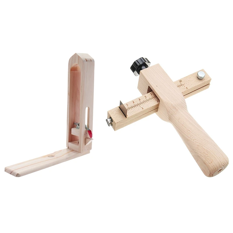 

Wood Sewing Tools Leather Craft Retaining Clip Table Desktop Stitching Lacing Pony Horse Clamp + Adjustable Leather Strip Cutt